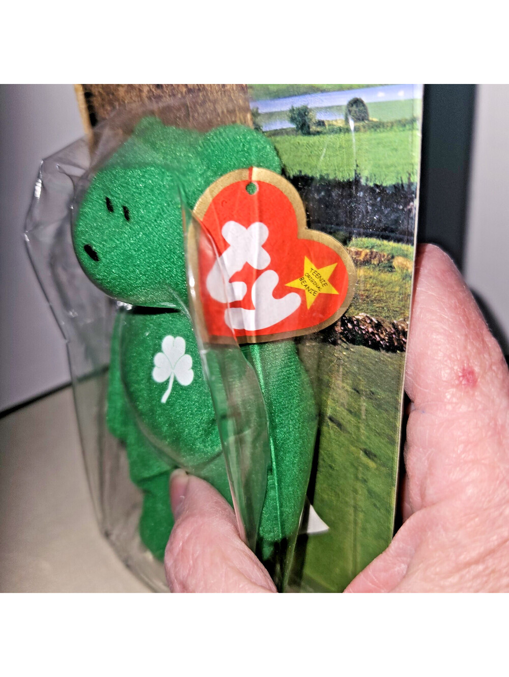 Erin the Bear McDonalds Ty Beanie Baby with Rare Errors 1993/1997 Oak Brook NIB